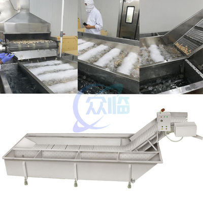 İyi bir fiyat. Buharlı Sushi Karides Üretim hattı Blanched Karides Su Soğutma Makinesi Pişmiş Karides Soğutma Makinesi çevrimiçi