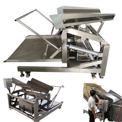 İyi bir fiyat. ISO Kablosuz Zolim Karides İşleme Kesici Otomatik Balık Kaldırma Makinesi 1000-1500kg Kapasite 380V 3200kg çevrimiçi