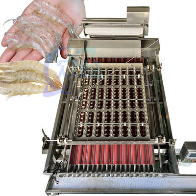 İyi bir fiyat. Dokunmatik Ekran Karides Soymak Makinesi Multiscene 3000W 250-300KG/H çevrimiçi