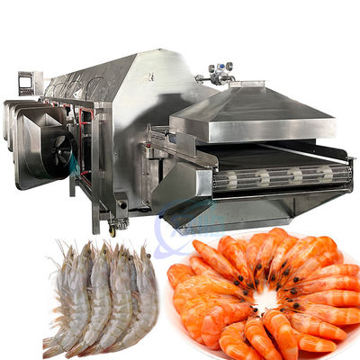 Buhar ısıtma Karides yemek makinesi Enerji tasarrufu ısıtma taşıyıcı kemer suşi karides