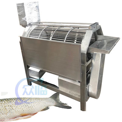 Karp tilapia balık kabuğu kazıma makinesi döner yuvarlak oluklu balık kabuğu çıkarıcı ekipman deniz ürünleri işleme tesisi