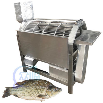 Deniz ürünleri işleme tesisi makineleri ve ekipmanları balık pullarını verimli bir şekilde kaldırır tilapia Döner Davul tipi balık descaler
