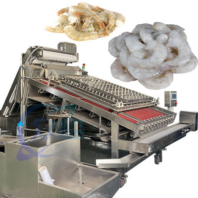 İyi bir fiyat. Büyük Kapasiteli Karides Peeling Ekipmanı / Karides Peeler Deveiner / Karides Kabukları Çıkarma Makinesi çevrimiçi