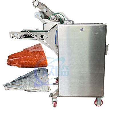 Yarım otomatik Balık derimleme makinesi Mürekkepbalığı ve tilapya kabuğu yıkama ve işleme makinesi Balık derimleme makinesi