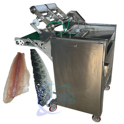 Yarım otomatik balık derisi makinesi Sashimi balık derisi makinesi