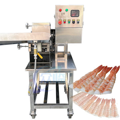 İyi bir fiyat. Sushi Karides Kesme Makinesi Pişmiş Karides Kesme Otomatik Karides Kesme çevrimiçi