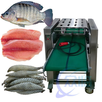 İyi bir fiyat. 50Hz 3P Balık Derisi Temizleme Makinesi Korozyona Karşı 300-400KG/H çevrimiçi