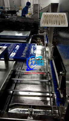 Kapasite 15000pcs/h Otomatik Tempura Makinesi ve Otomatik NOBASHI Makinesi