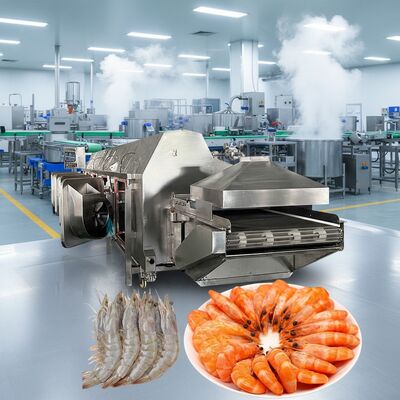 İyi bir fiyat. Dayanıklı Akıllı Karides Pişirme Makinesi Multiscene 11000x2200x2000mm Karides Ocak Karides Pişirme Hattı Deniz Ürünleri Bitki Pişirme için çevrimiçi