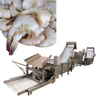İyi bir fiyat. Zolim Pratik Karides Kafasını Kaldırma Makinesi 3200x630x1600mm Multiscene Otomatik Karides Kafasını Kaldırma Sistemi 1000-1500kg 380V çevrimiçi