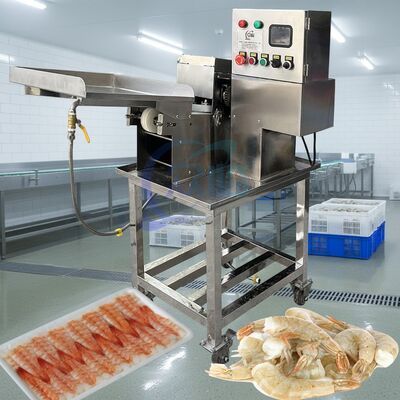 İyi bir fiyat. CE Sertifikası Sushi Karides Kesme Makinesi Çok Fonksiyonlu Karides İşleme Makinesi 380V Karides Kaşınma ve Kesme Makinesi çevrimiçi