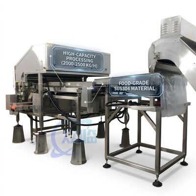 İyi bir fiyat. High Capacity Shrimp Head Cutting Machine 316L Stainless Steel 500-800KG 7.5KW 50Hz çevrimiçi
