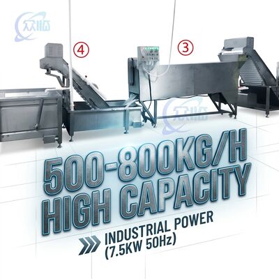 İyi bir fiyat. Adjustable Speed Shrimp Head Screening Machine Anti Corrosive SUS316 2500-3000KG 3.0KW 380V çevrimiçi