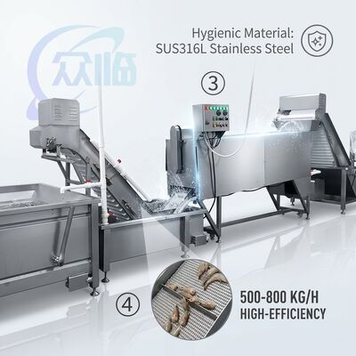 İyi bir fiyat. Enerji tasarrufu Karides başını kesme sınıflandırma makinesi SUS304 Paslanmaz çelik 1200-1800KG 7.5KW 380V çevrimiçi
