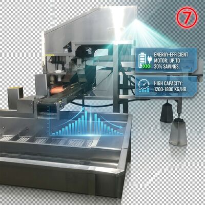 İyi bir fiyat. 380V Powered Shrimp Head Body Separator Anti Corrosive SUS316 1000-1500KG 9.0KW 440V çevrimiçi