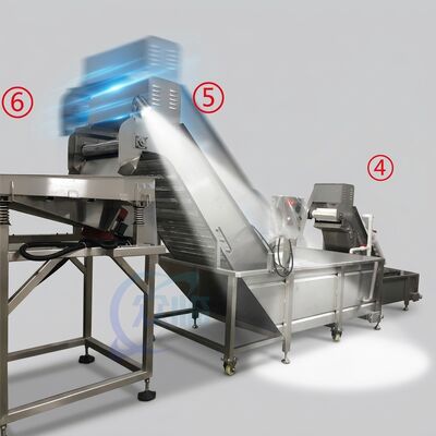 İyi bir fiyat. En Son Karides İşleme Ekipmanları SUS316 800-1000KG 7.5KW 50Hz Catering Fabrikası İçin çevrimiçi