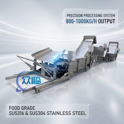 İyi bir fiyat. Sürekli görev Deniz ürünleri işleme tesisi ekipman Gıda sınıfı SUS304 2500-3000KG 0.8KW 60Hz çevrimiçi