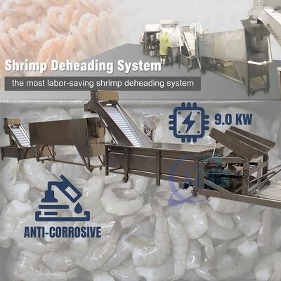 İyi bir fiyat. Advanced Shrimp Head Separation Machine SUS304 2000-2500KG 15KW 440V For Seafood Export Company çevrimiçi
