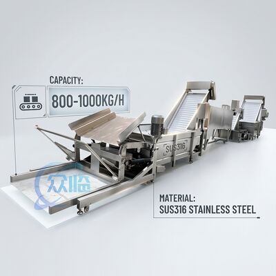 İyi bir fiyat. Akıllı Kontrollü Karides İşleme Ekipmanı SUS316 500-800KG 3.0KW 50Hz Akuakültür Çiftliği İçin çevrimiçi