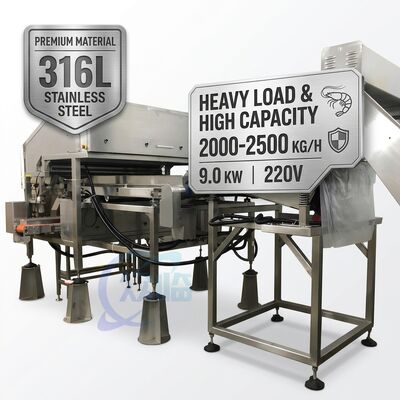 İyi bir fiyat. Commercial Shrimp Deheading Machine SUS304 800-1000KG 11.7KW 380V For Seafood Factory çevrimiçi