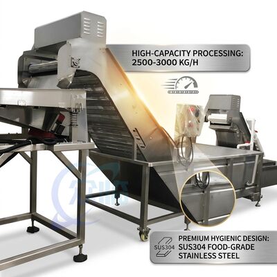 İyi bir fiyat. CE Certified Shrimp Deheading Production Line Precision SUS316 1200-1800KG 2.2KW 415V çevrimiçi